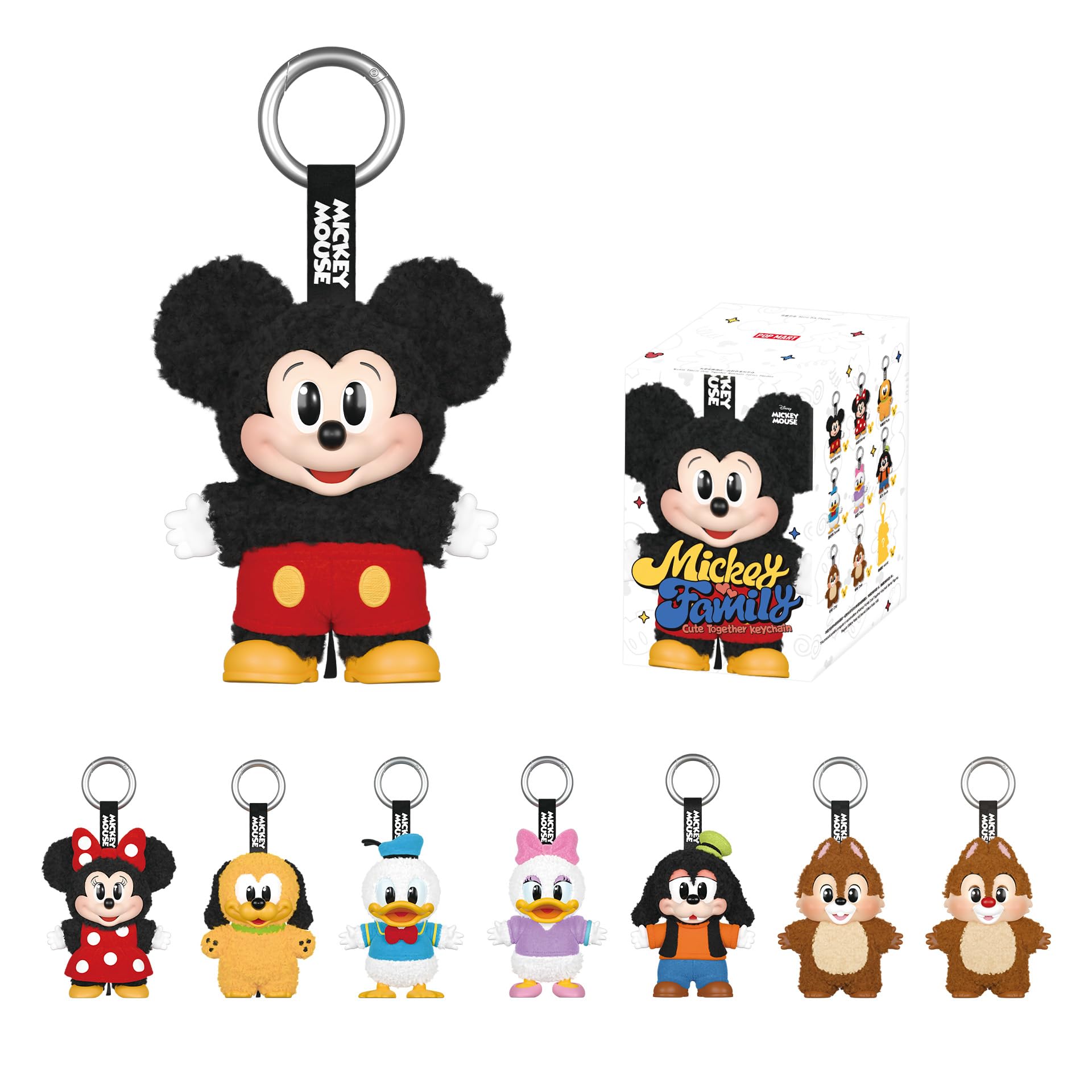 Mickey's Family Cute Together 6冊セット Popmart x Mickey Family Cute Together Keychain Series